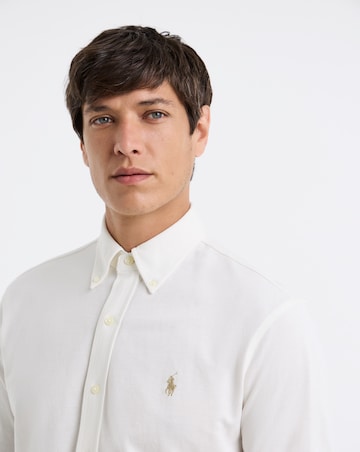 Polo Ralph Lauren Long Sleeve Stretch Jersey Shirt - Cream