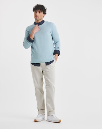 Tommy Hilfiger Essential Structure Knit Jumper - Light Blue