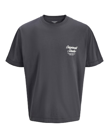 Jack & Jones Norrebro Back Graphic T-Shrt - Grey