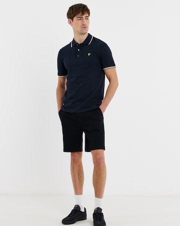 Lyle & Scott Short Sleeve Tipped Polo - Navy