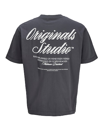 Jack & Jones Norrebro Back Graphic T-Shrt - Grey