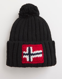 Napapijri Semiury Black Bobble Hat