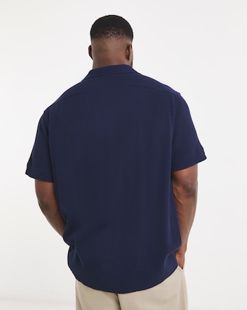 Polo Ralph Lauren Short Sleeve Waffle Jersey Shirt - Navy