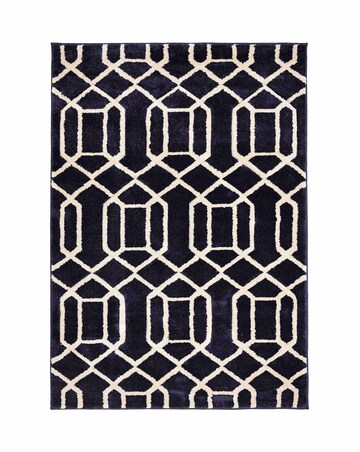 Newport Lattice Geometric Rug