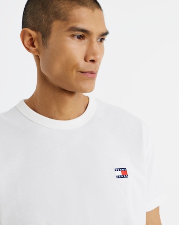 Tommy Jeans Short Sleeve Regular Badge T-Shirt - Ecru