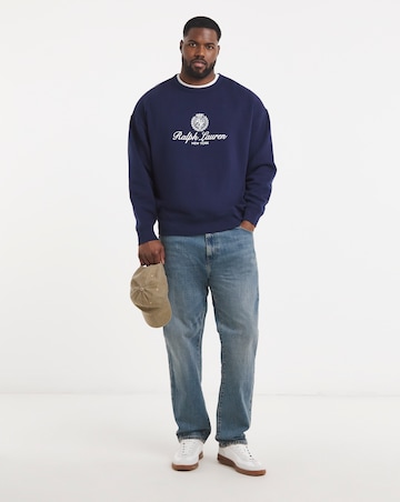 Polo Ralph Lauren Graphic Crew Neck Sweatshirt - Navy