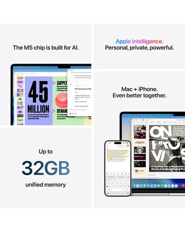 Apple MacBook Air (M5, 2026) 15in 10-core CPU 10-core GPU 16GB 512GB - Silver