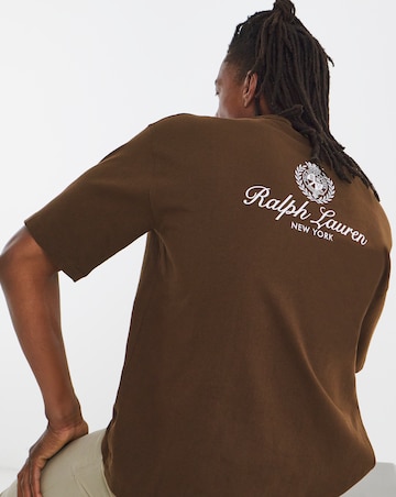 Polo Ralph Lauren Short Sleeve Back Graphic T-Shirt - Brown
