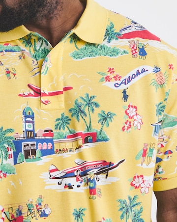 Polo Ralph Lauren Short Sleeve Bear Printed Polo - Yellow
