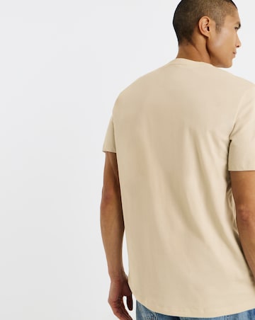Calvin Klein Jeans Short Sleeve Micro Monologo T-Shirt - Oatmeal