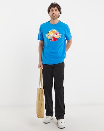 Napapijri Valdor Graphic T-Shirt - Blue