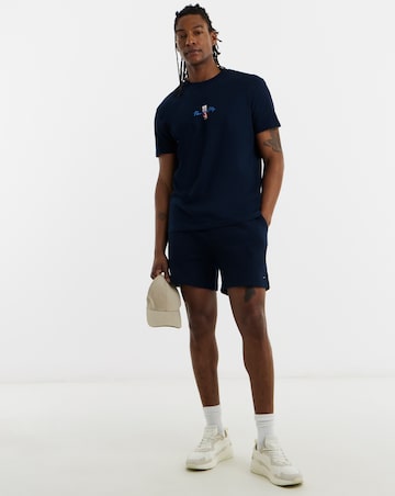 Tommy Jeans Short Sleeve Regular Signature Block T-Shirt - Navy
