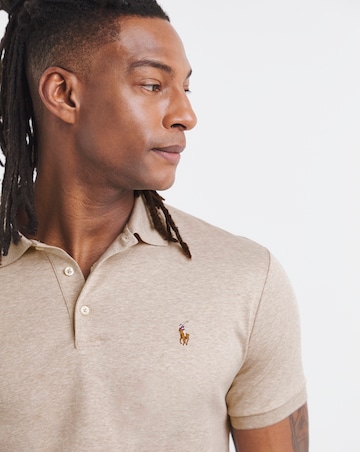 Polo Ralph Lauren Short Sleeve Soft Cotton Polo - Beige Heather