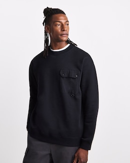 Barbour Leazes Crew Neck Sweatshirt - Black