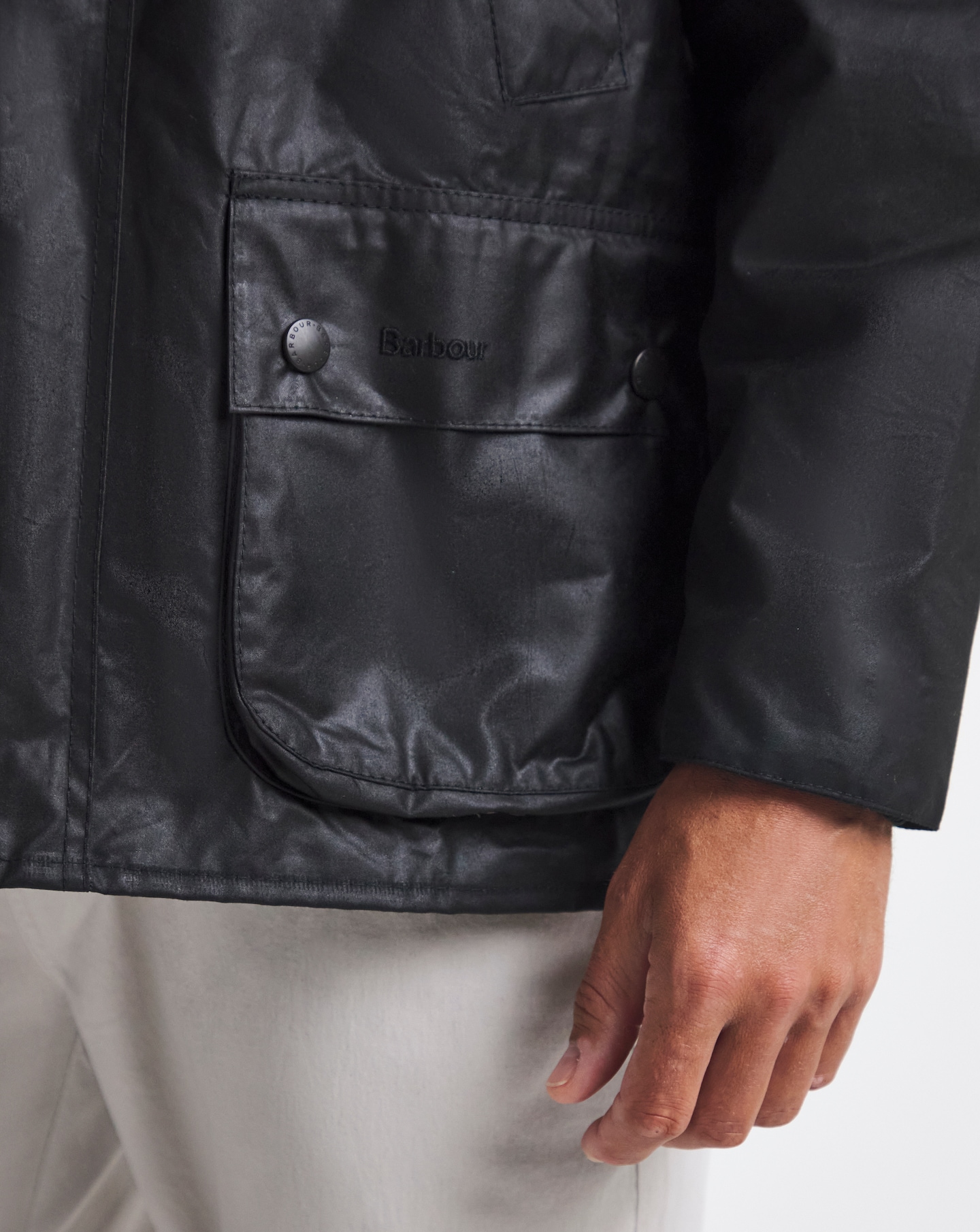 Barbour Bedale Wax Jacket - Black | Jacamo