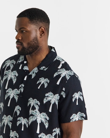 Mono Palm Print Shirt