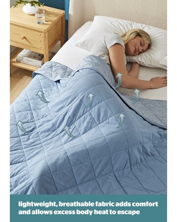 Silentnight Restore Cooling Lightweight Blanket Blue