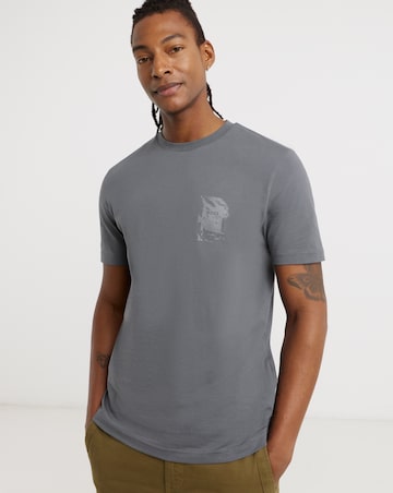 BOSS Short Sleeve Graphic T-Shirt - Charcoal