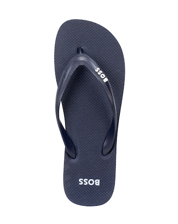 Boss Logo Flip Flop - Navy