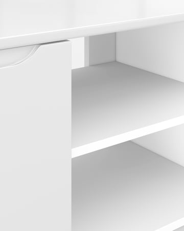 Sorrento Ready Assembled High Gloss Corner TV Unit