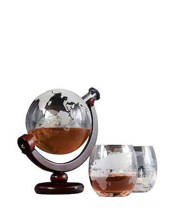 Globe Decanter and Glasses Set