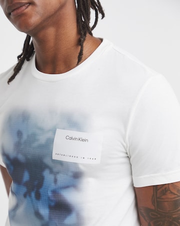 Calvin Klein Layered Photo Print T-Shirt - White