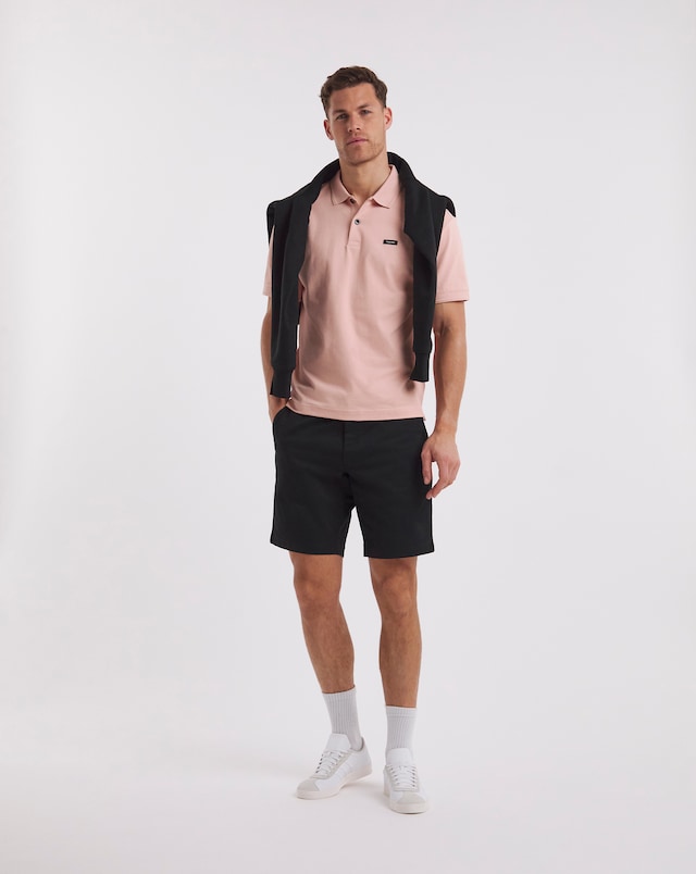 Calvin Klein Black Slim Belted Short - Black
