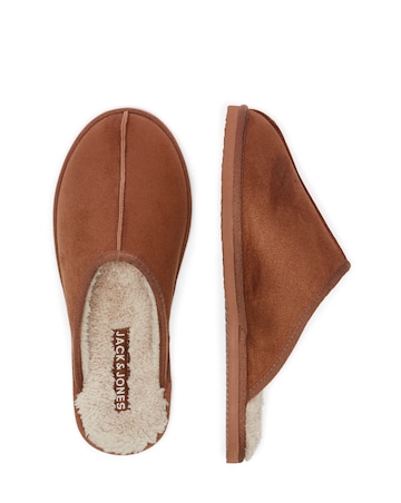 Jack & Jones Dudely Microfibre Slipper - Tan