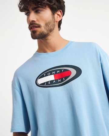 Tommy Jeans Graphic T-Shirt Pale Blue