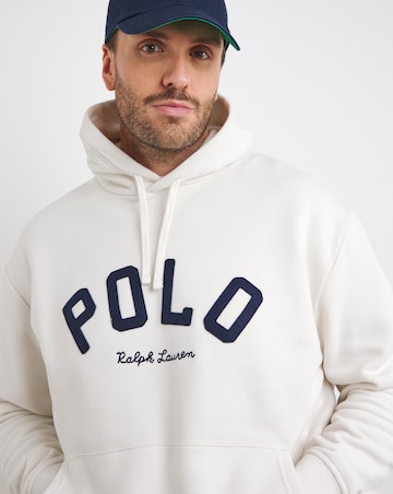 Polo Ralph Lauren Cream Arch Varsity Logo Hoodie