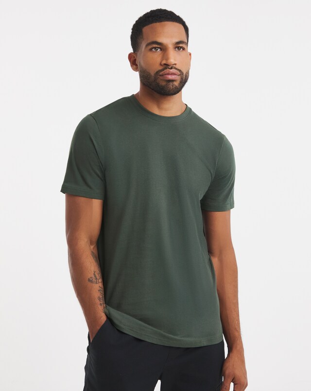 T-shirt en coton manches courtes vert kaki garçon | La Halle T-shirt en coton manches courtes vert kaki garçon | La Halle