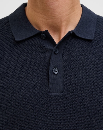 Jack & Jones George Knitted Polo - Navy