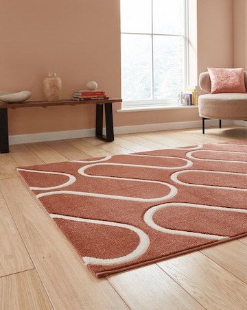 Catherine Lansfield Linear Curve Geometric Rug