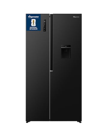 Fridgemaster MS91558DEB Non-Plumbed Total No Frost American Fridge Freezer Black