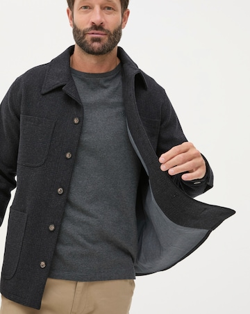 Fatface Wool Check Worker Jacket