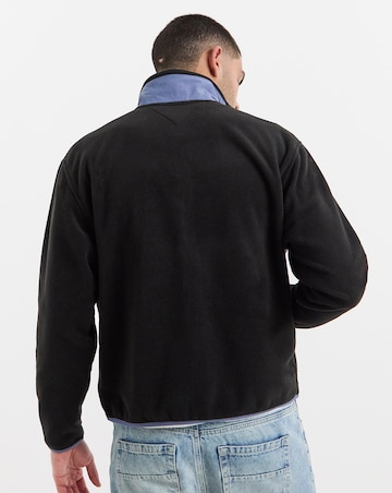 Tommy Jeans Colourblock Polar Fleece - Black