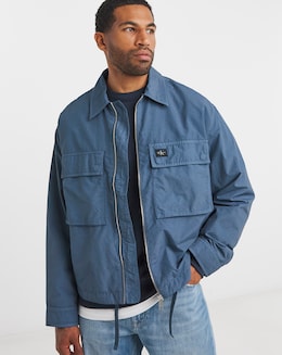 Calvin Klein Jeans Garment Dye Cotton Jacket - Vintage Indigo