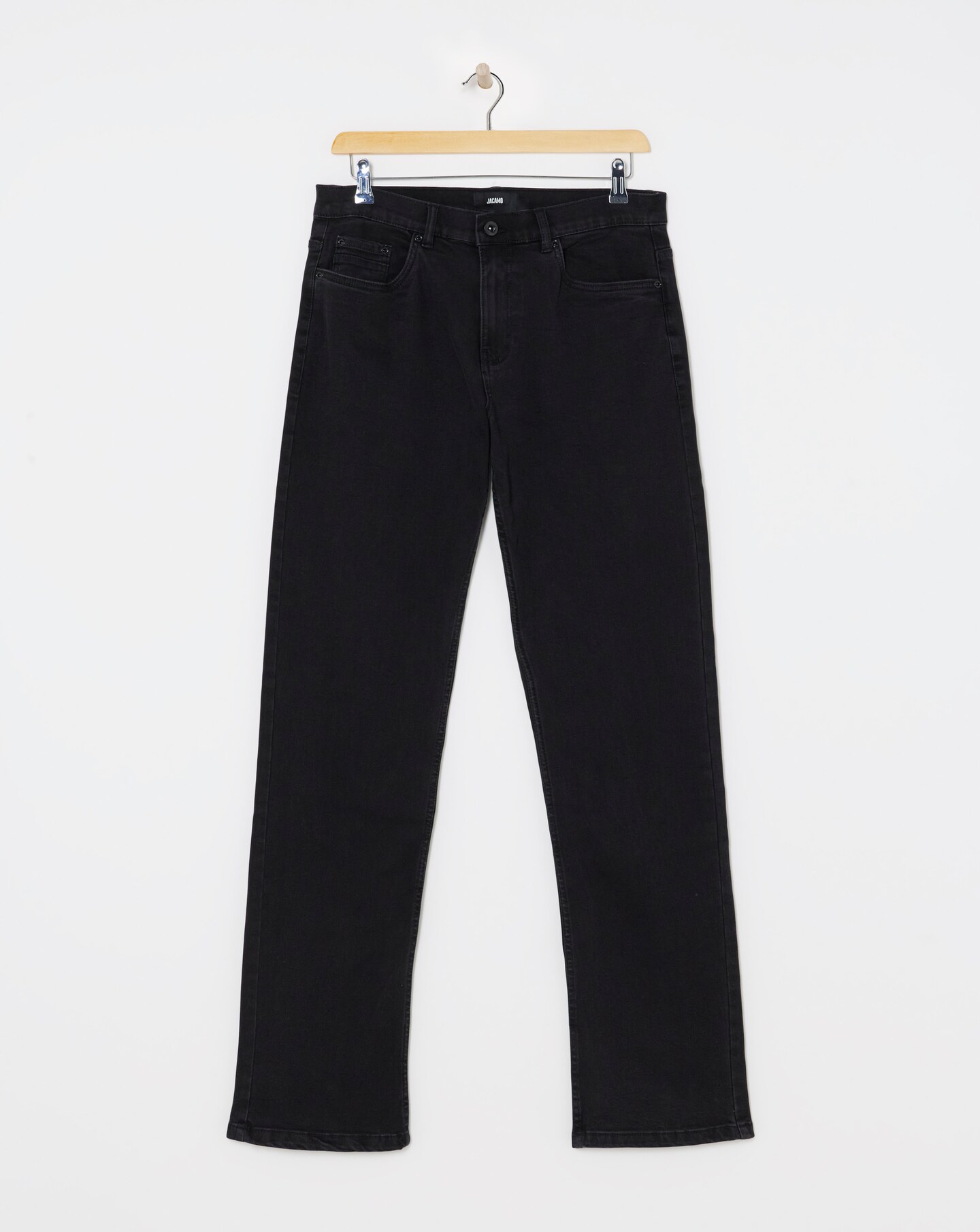 Black Loose Fit Stretch Jeans
