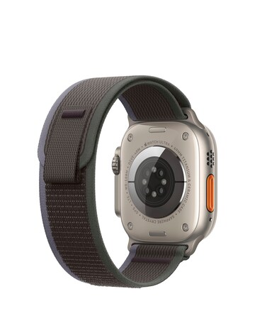 Apple Watch Ultra 2 Cellular 49mm Titanium Case with Blue/Black Trail Loop - S/M