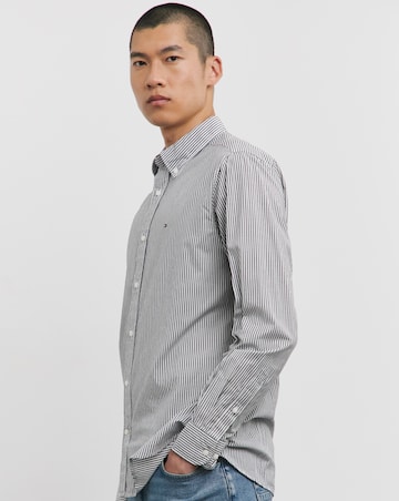 Tommy Hilfiger Navy Easy Stripe Long Sleeve Shirt