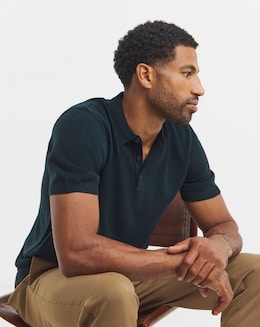 Short Sleeve Knitted Polo