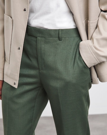 Linen Look Regular Fit Suit Trouser