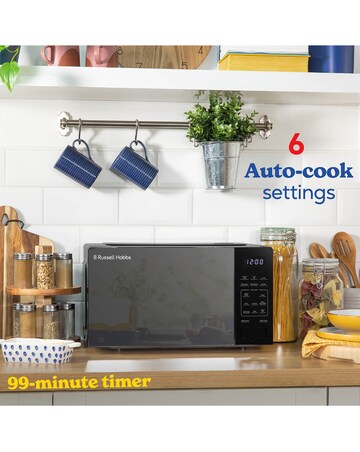 Russell Hobbs RHMT2005B 20L Black Touch Control Digital Microwave