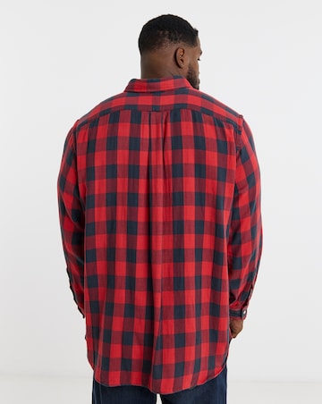Polo Ralph Lauren Long Sleeve Brushed Check Shirt - Red