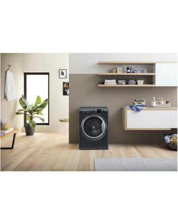Hotpoint Anti-Stain NSWM 846 BS UK 8kg 1400rpm Washing Machine - Black