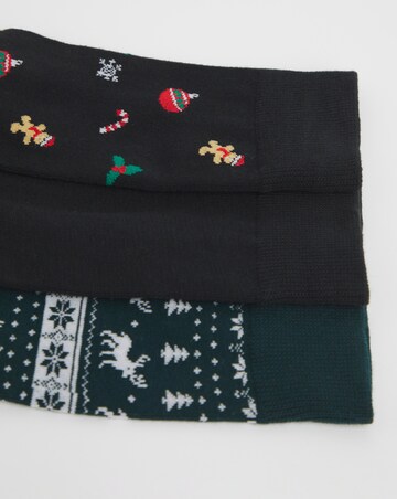 Jack & Jones Christmas Socks 3 Pack With Gift Box - Multi