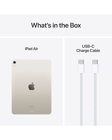 Apple iPad Air (M2, 2024) 11inch Wi-Fi 128GB - Starlight