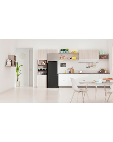 Indesit IB55532BUK Combi Fridge Freezer - Black