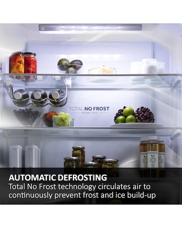 Haier Series 3 HTW3618ENPB Wifi Connect 185cm 60/40 Fridge Freezer - Slate Black