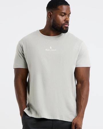 Polo Ralph Lauren Short Sleeve Script Logo T-Shirt - Soft Grey